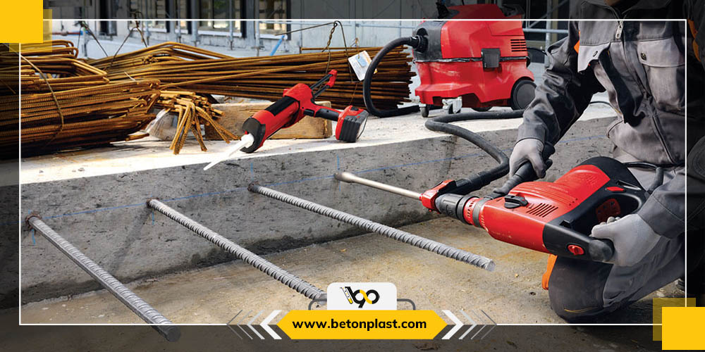 کاشت میلگرد در بتن