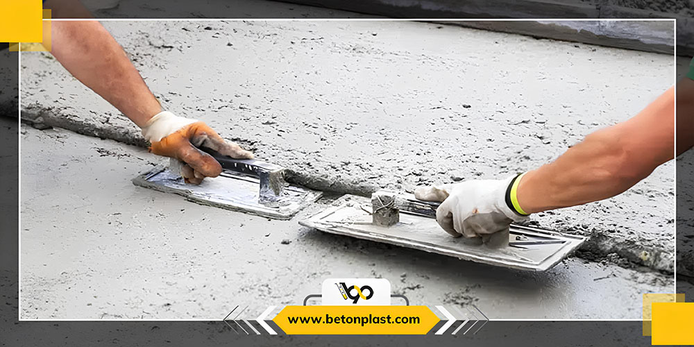 مخلوط سیمان و چسب بتن