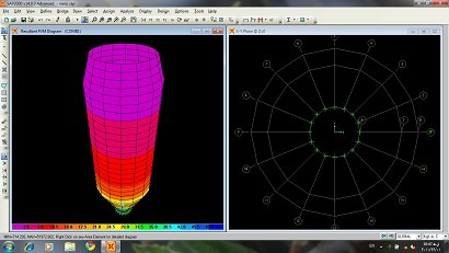 شکل مخزن بتنی آبی مدل شده در نرم افزار - بتن پلاست تولید کننده محصولات شیمیایی بتن