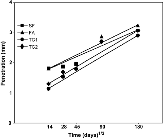 نفوذ يون کلريد در بتن  - بتن پلاست