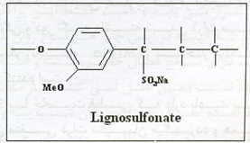 ساختار مولکولی فوق روان کننده بر پایه لیگنو سولفونات