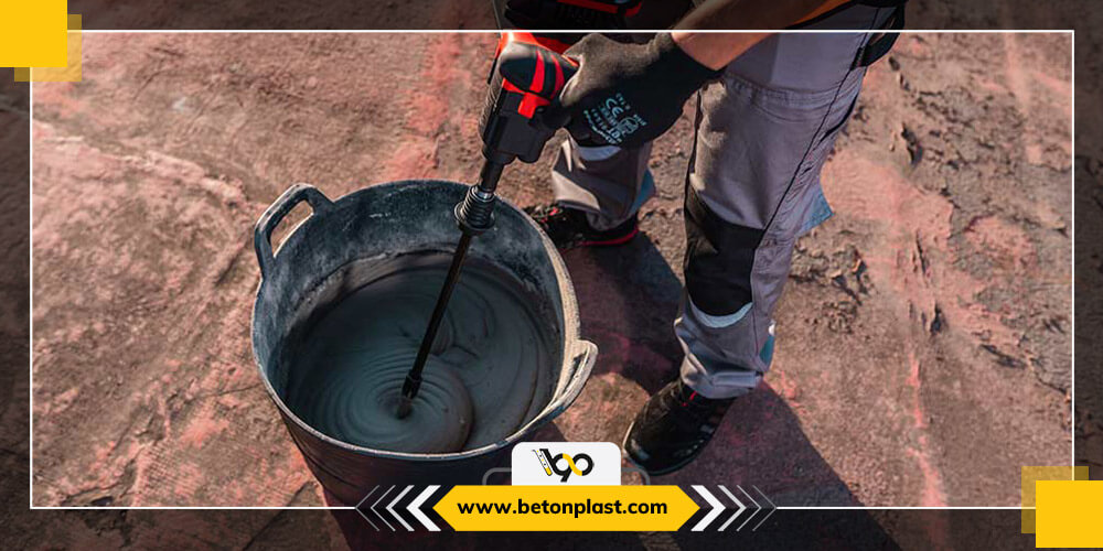 مخلوط چسب بتن و سیمان